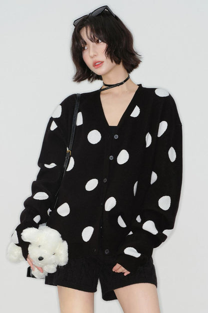 Big Dot Knit Cardigan