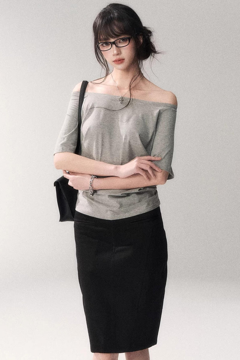 Off-shoulder Summer T-shirt