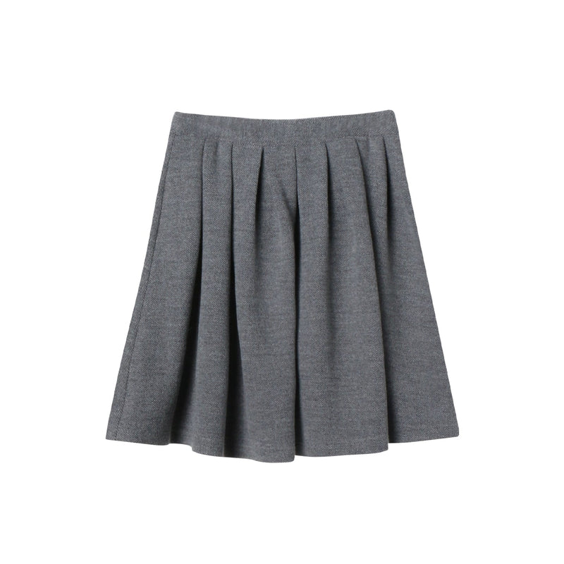 Retro Top + Preppy Pleated Skirt + Scarf