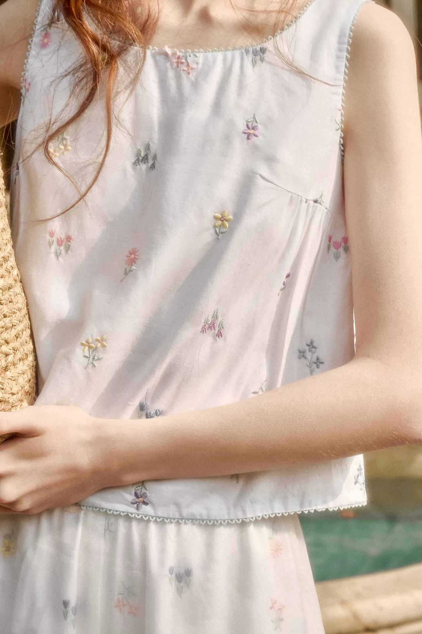 Retro Dress + Top + Pants + Curtain + Scarf