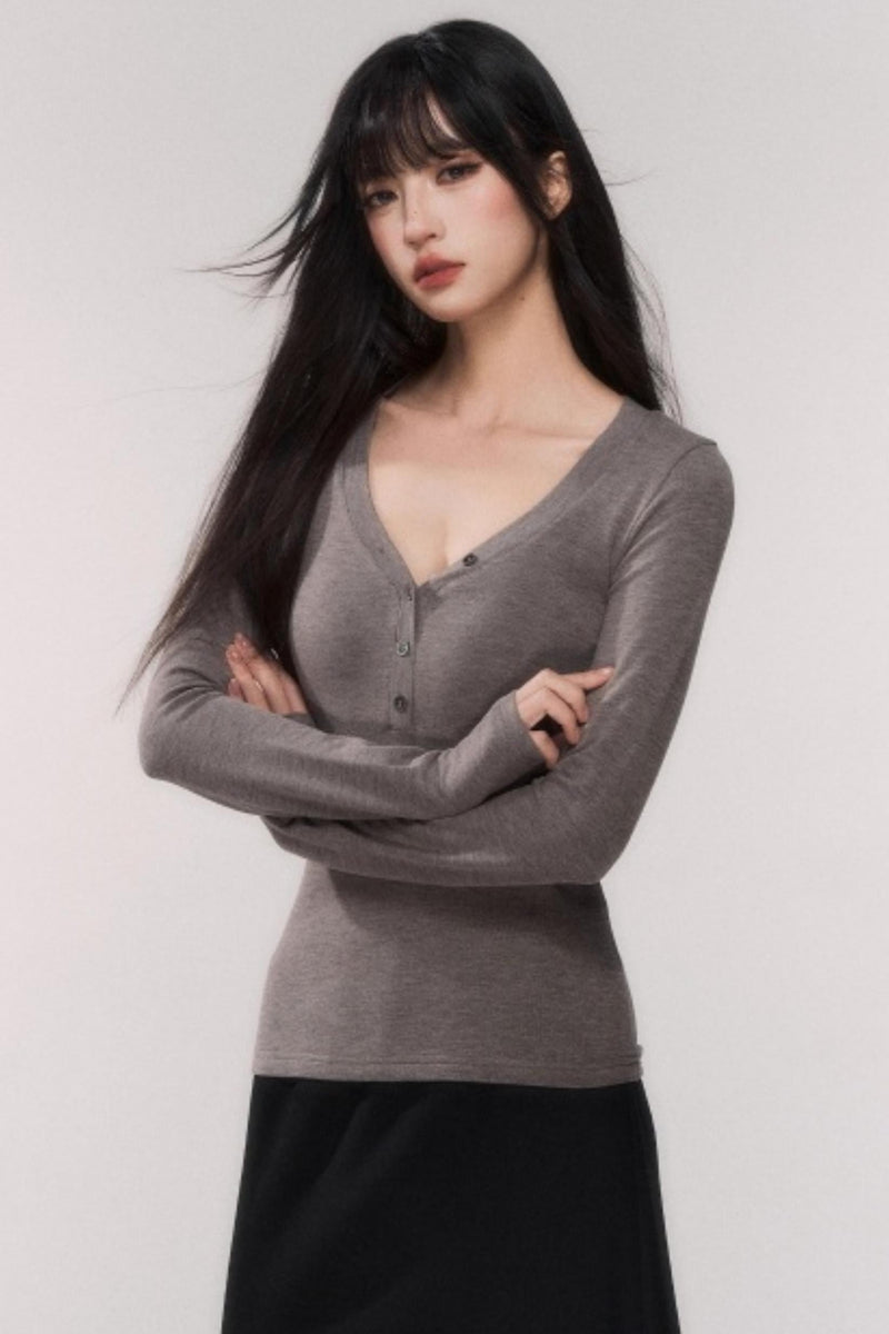V-neck Tight Style Top