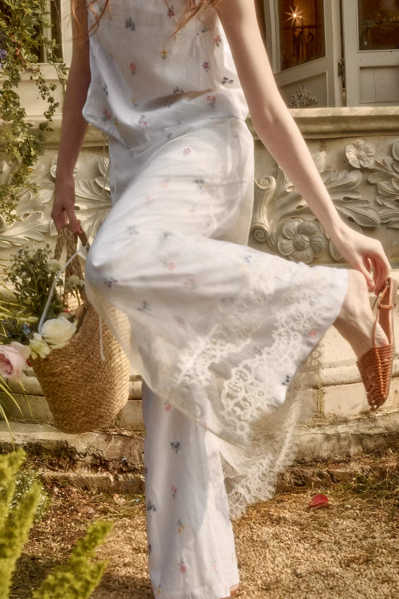 Retro Dress + Top + Pants + Curtain + Scarf