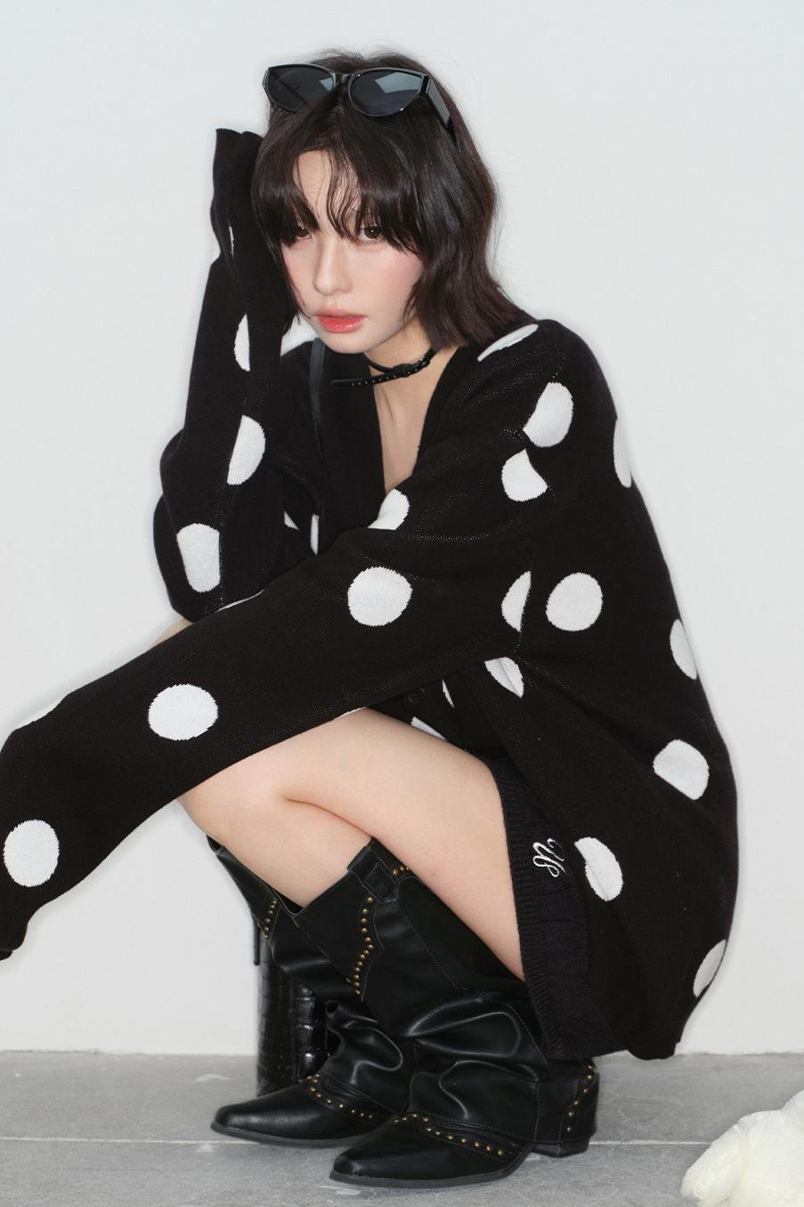 Big Dot Knit Cardigan