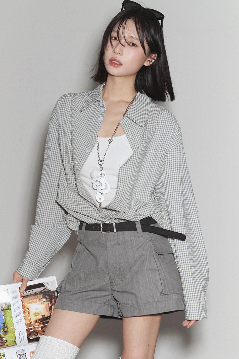 Mode Plaid Gravity Shirt