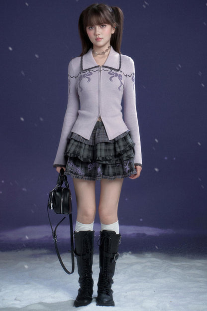 Sweet Ribbon Slim Cardigan