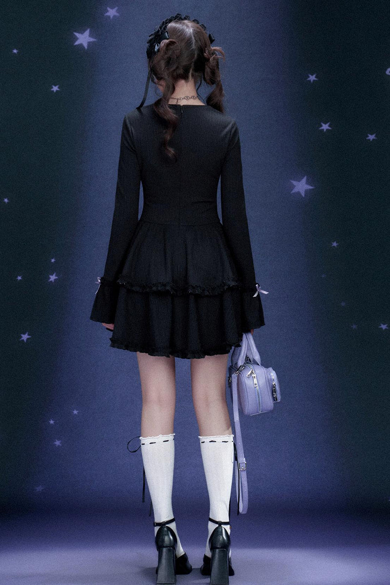 Dark Sweet Girly Tiered Dress
