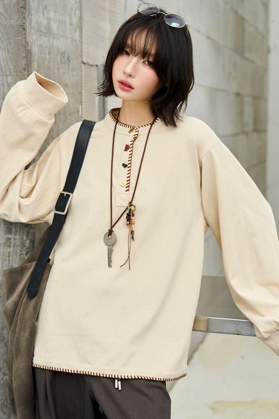 Loose Long Sleeve Top