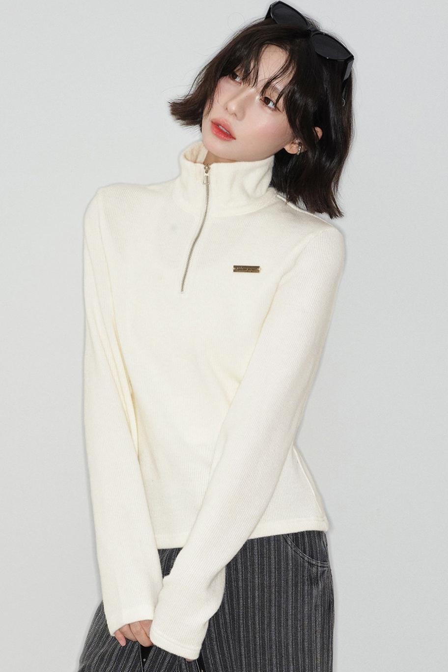 Basic Half-zip Sweater