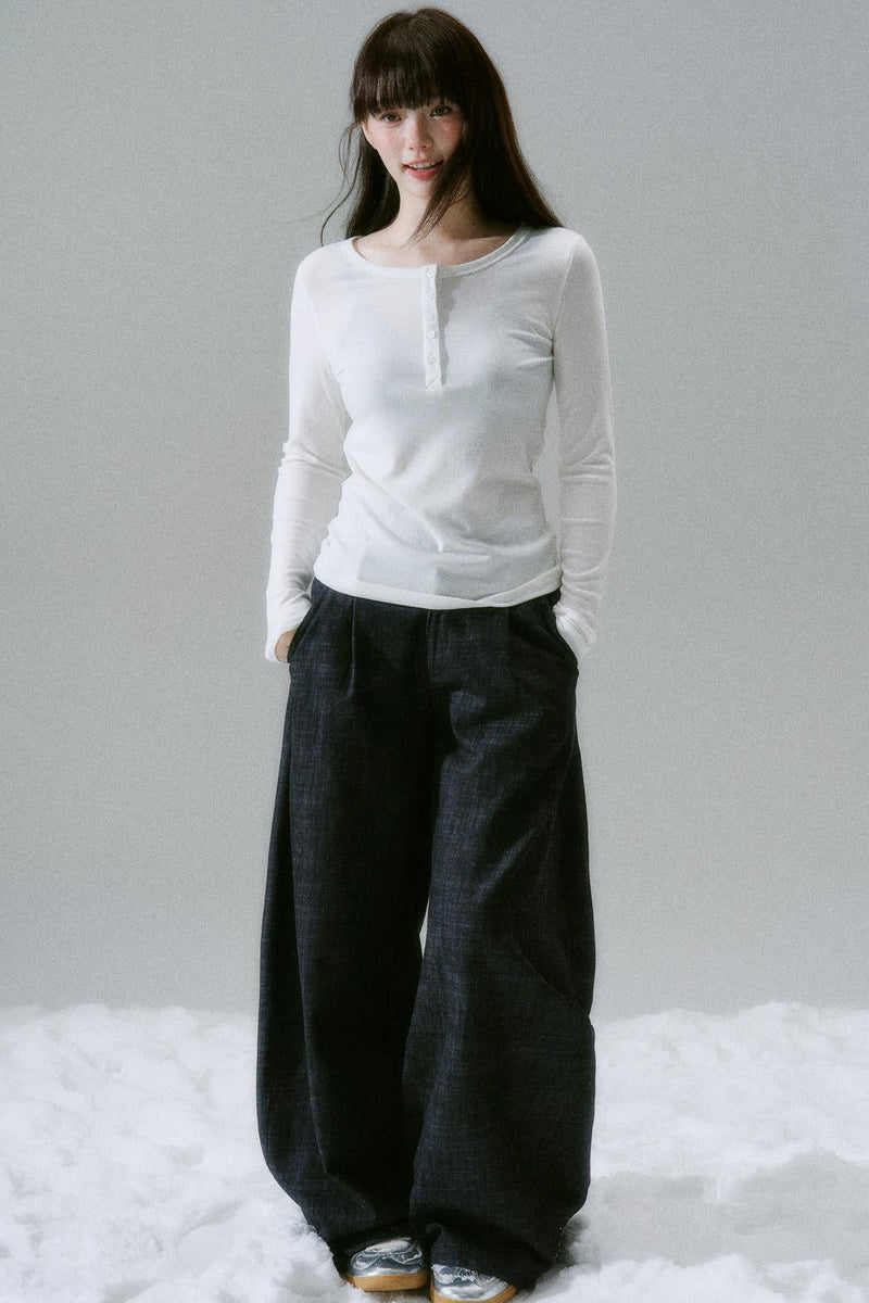 Button Design Slim Top