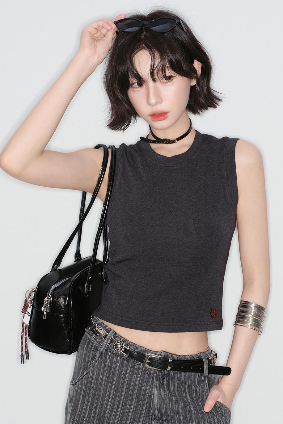 Slim Fit Sleeveless Top