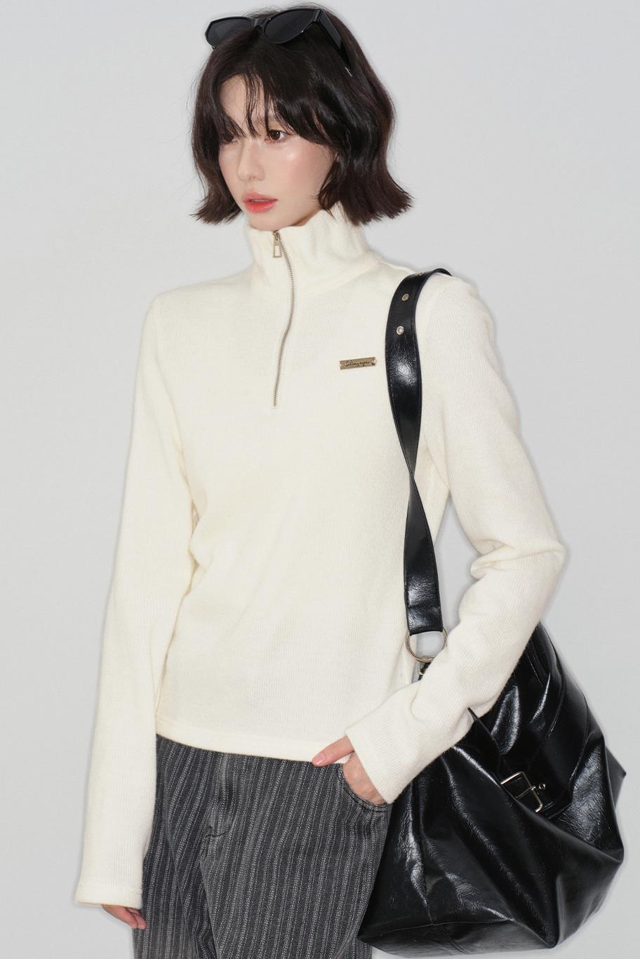 Basic Half-zip Sweater