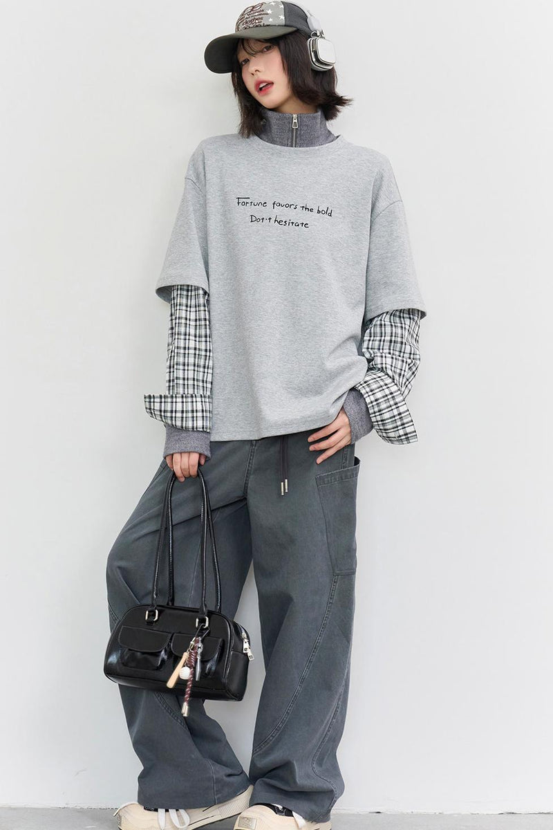 Gravity Patchwork Top