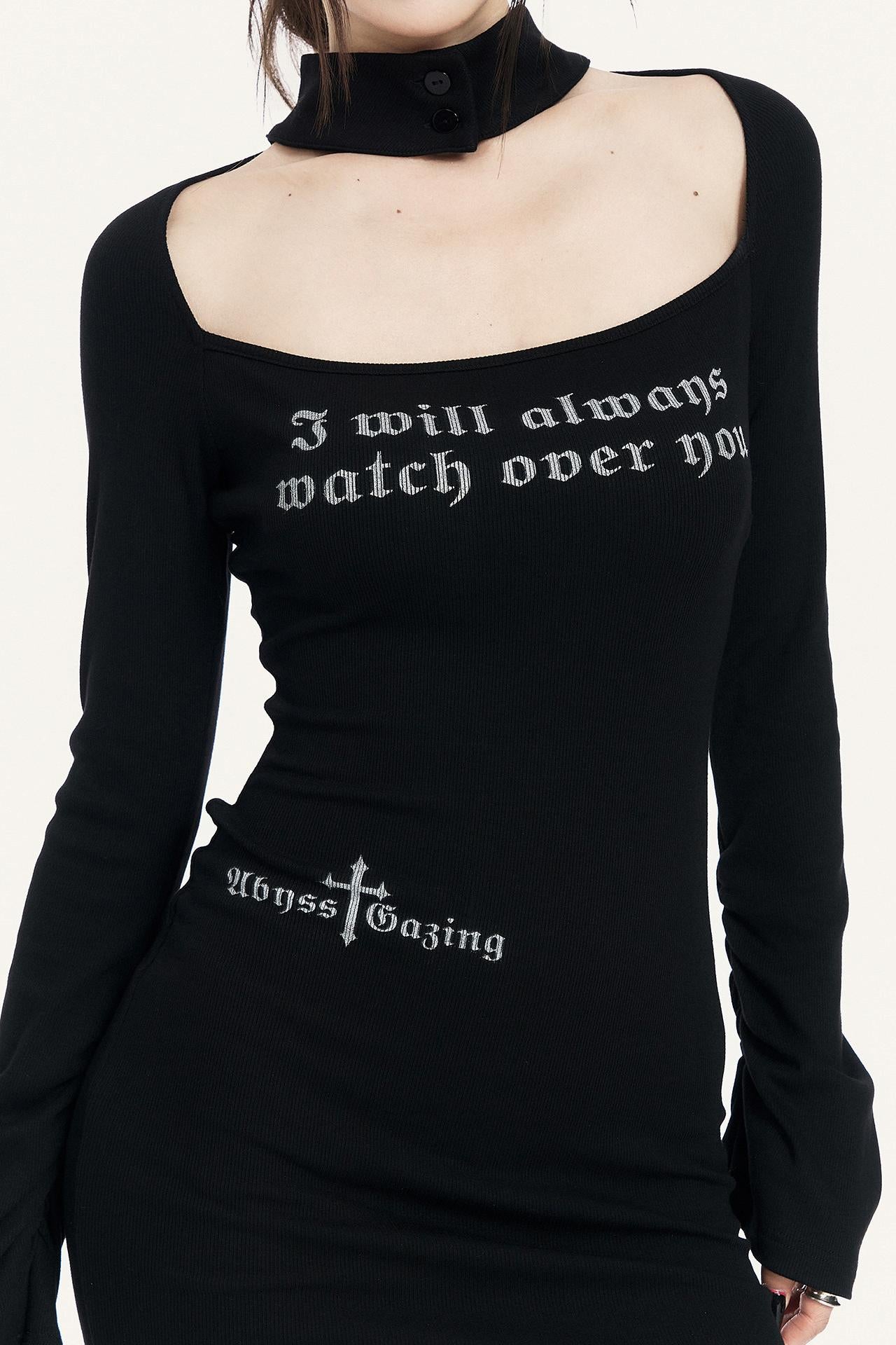 Halter Neck Slim Mode Dress