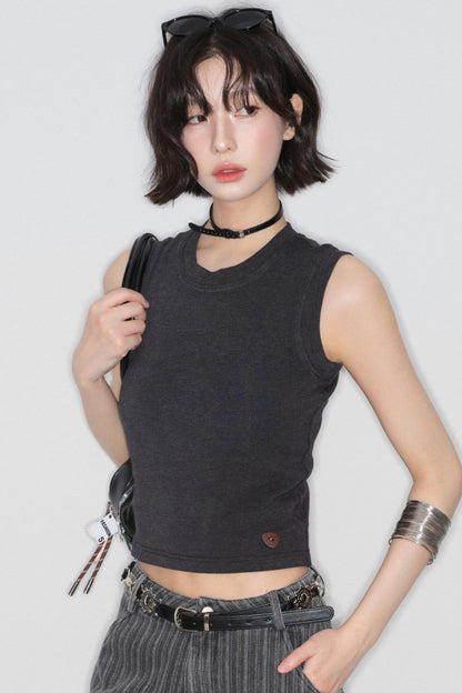 Slim Fit Sleeveless Top
