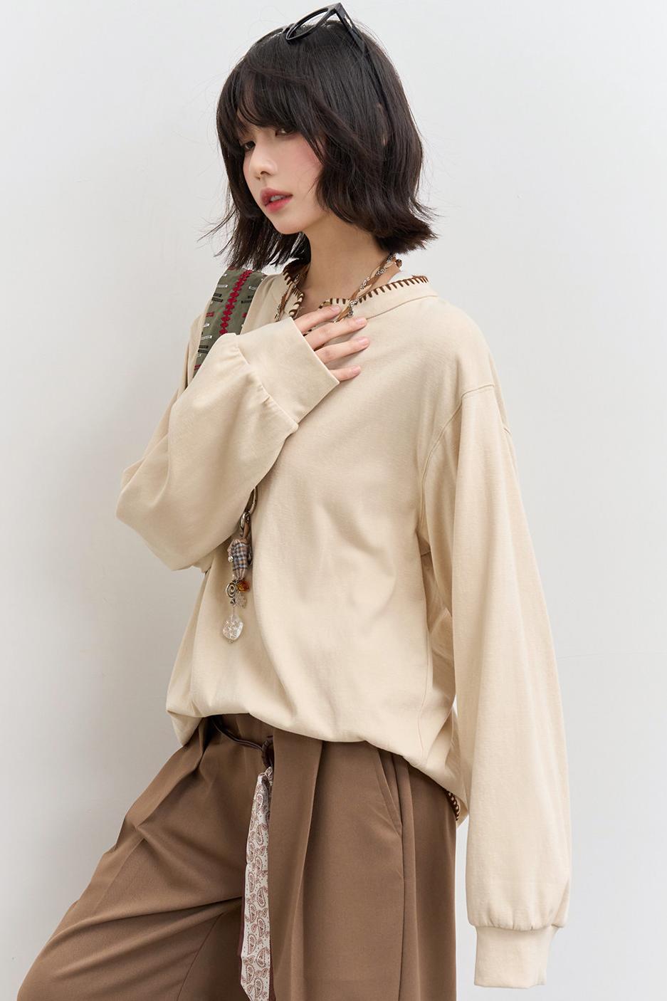 Loose Long Sleeve Top