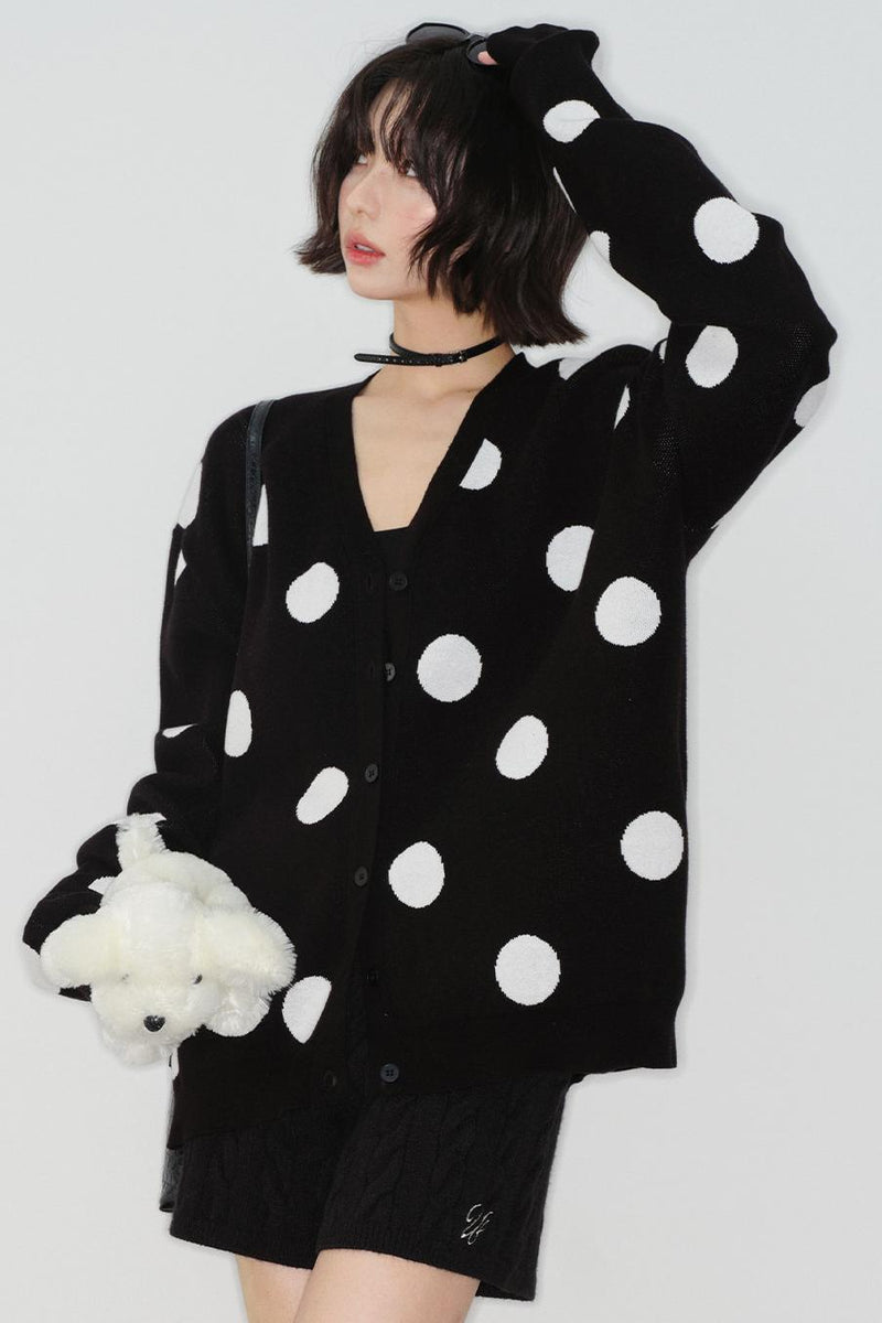 Big Dot Knit Cardigan