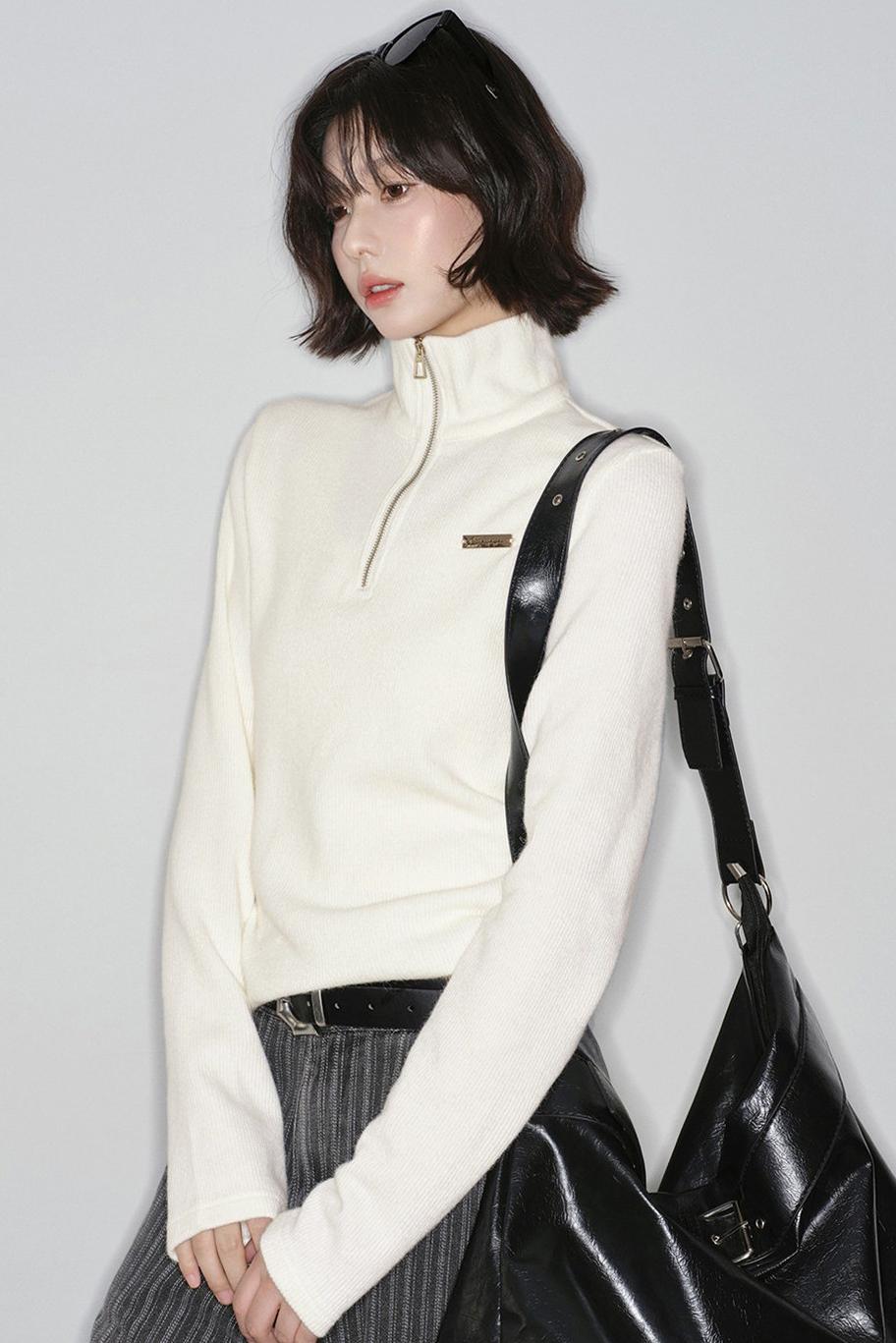 Basic Half-zip Sweater