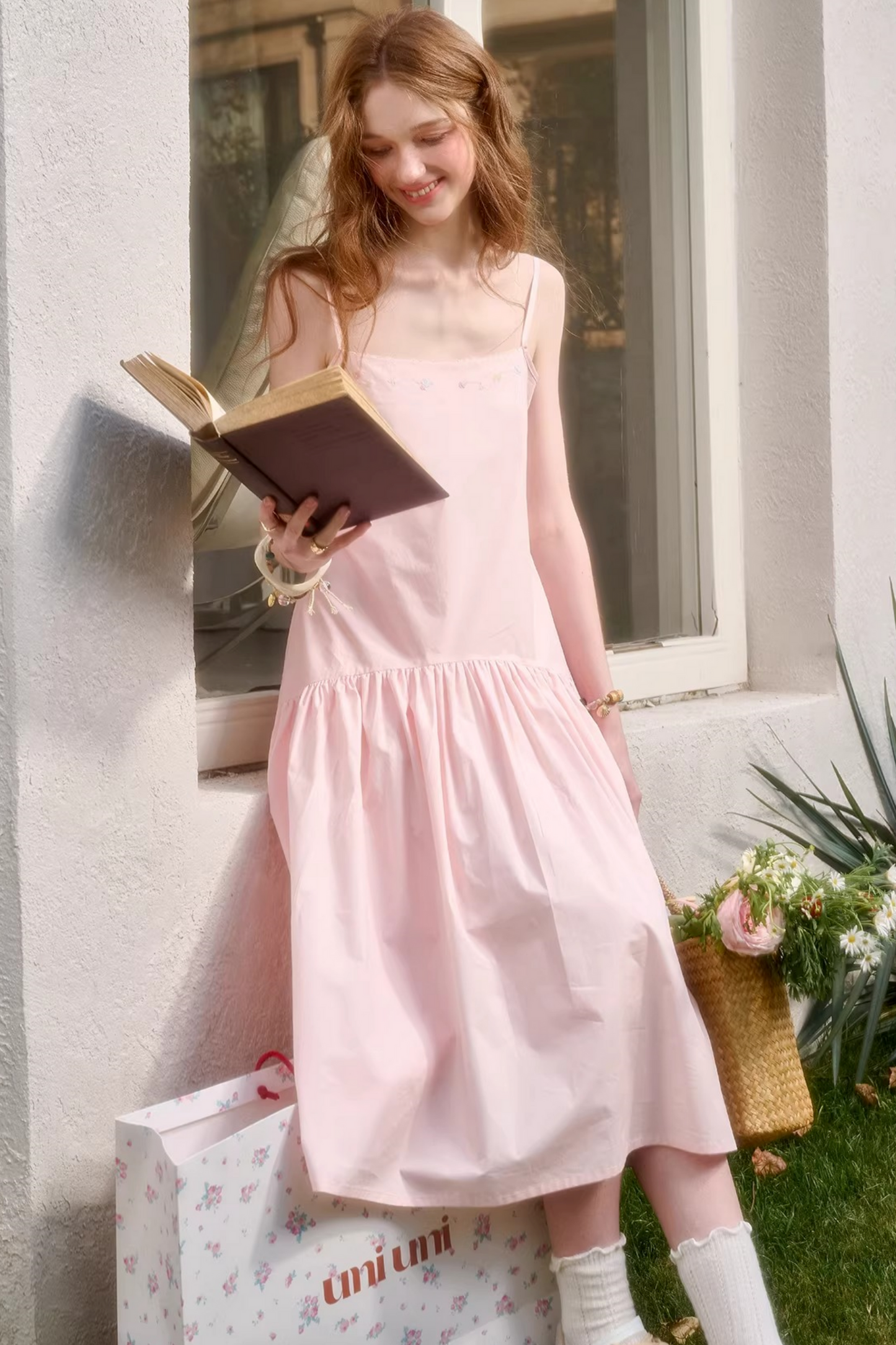 Baby Pink Sweet Dress + Shirt