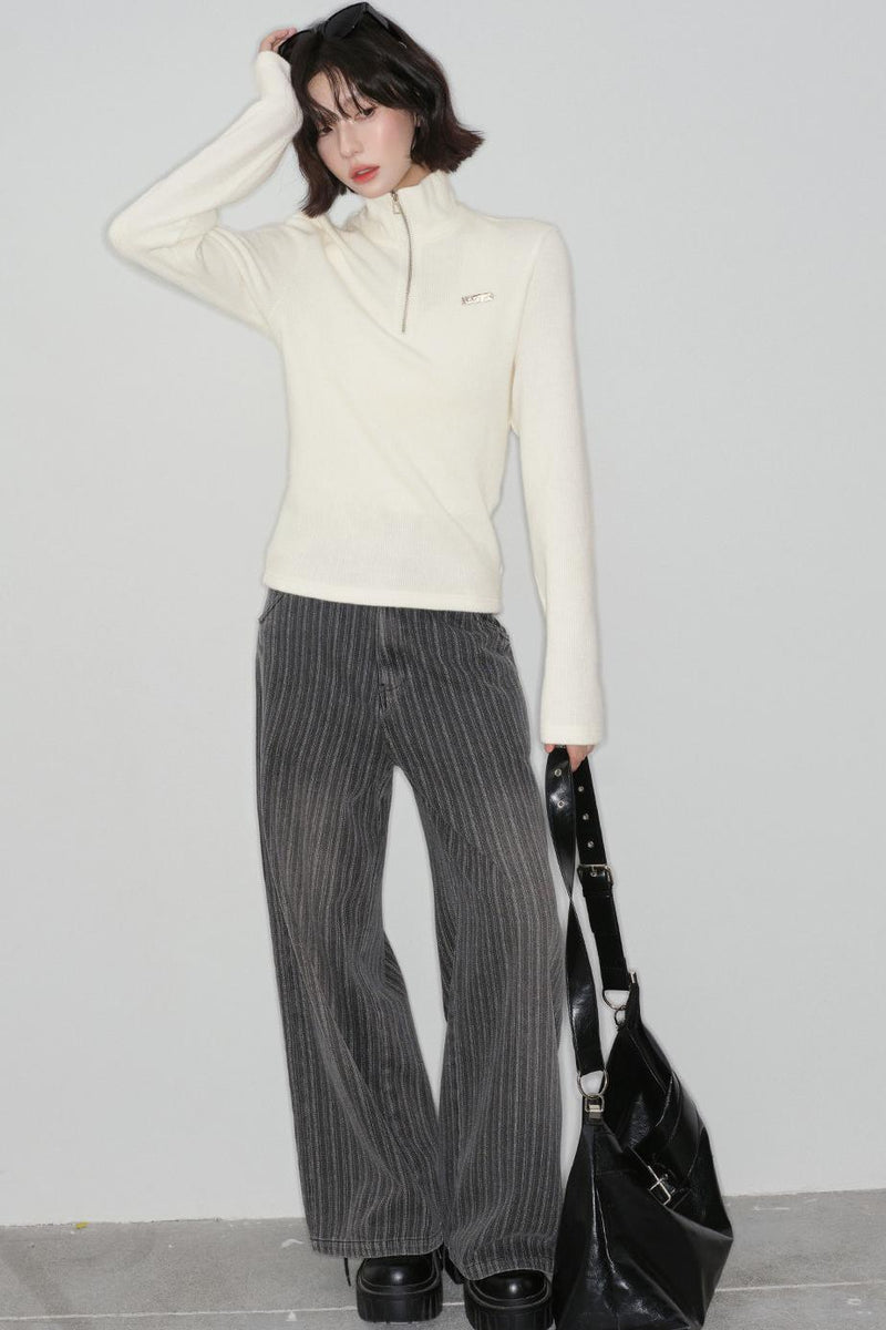 Basic Half-zip Sweater