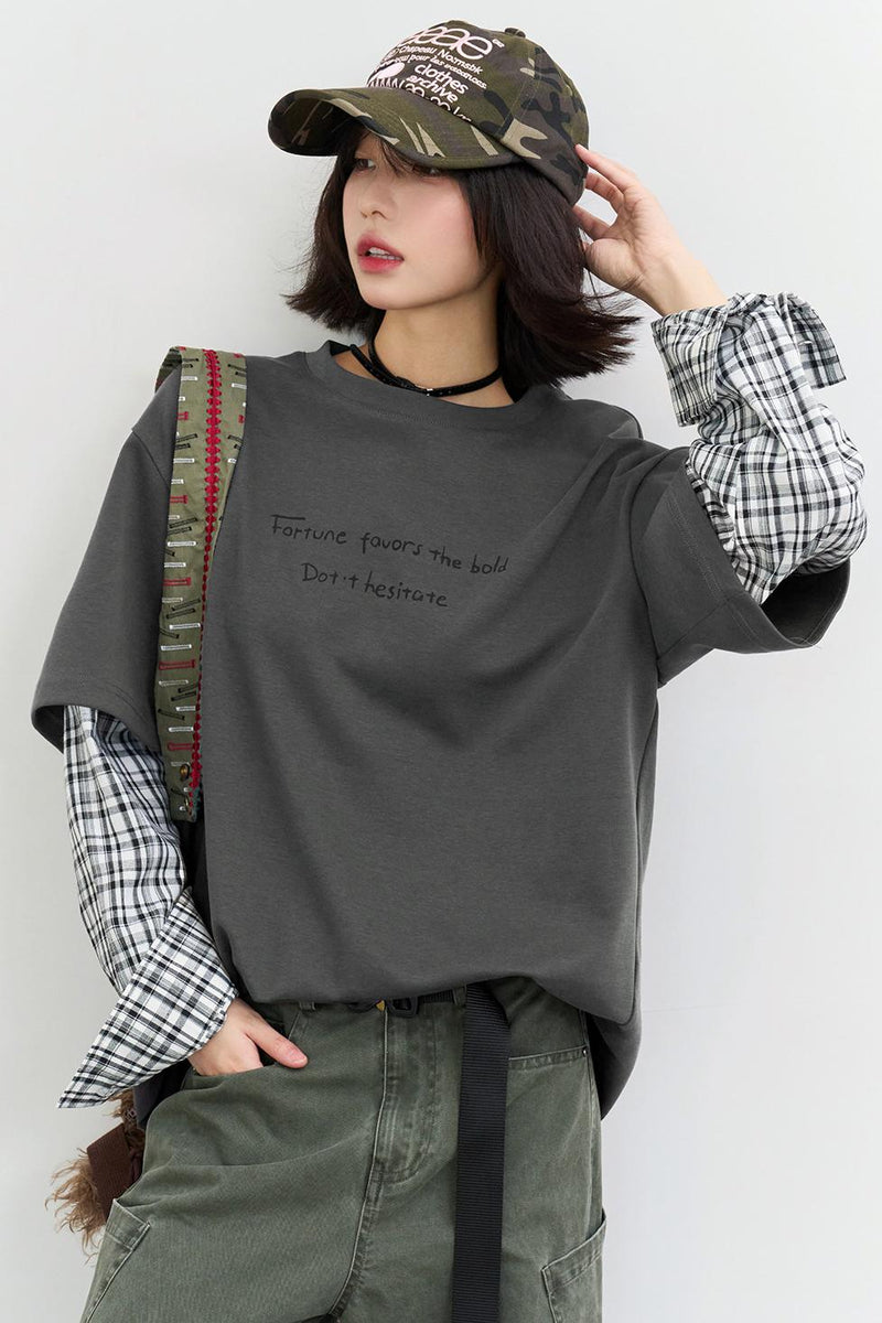 Gravity Patchwork Top