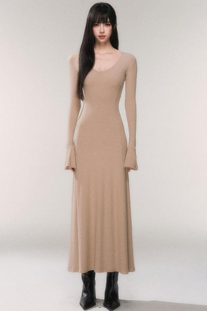 Desire Knit V-neck Dress