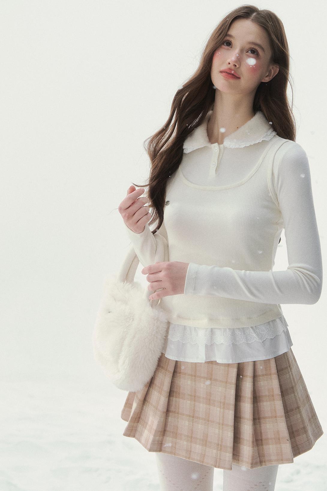 Doll Collar Sweet French Top