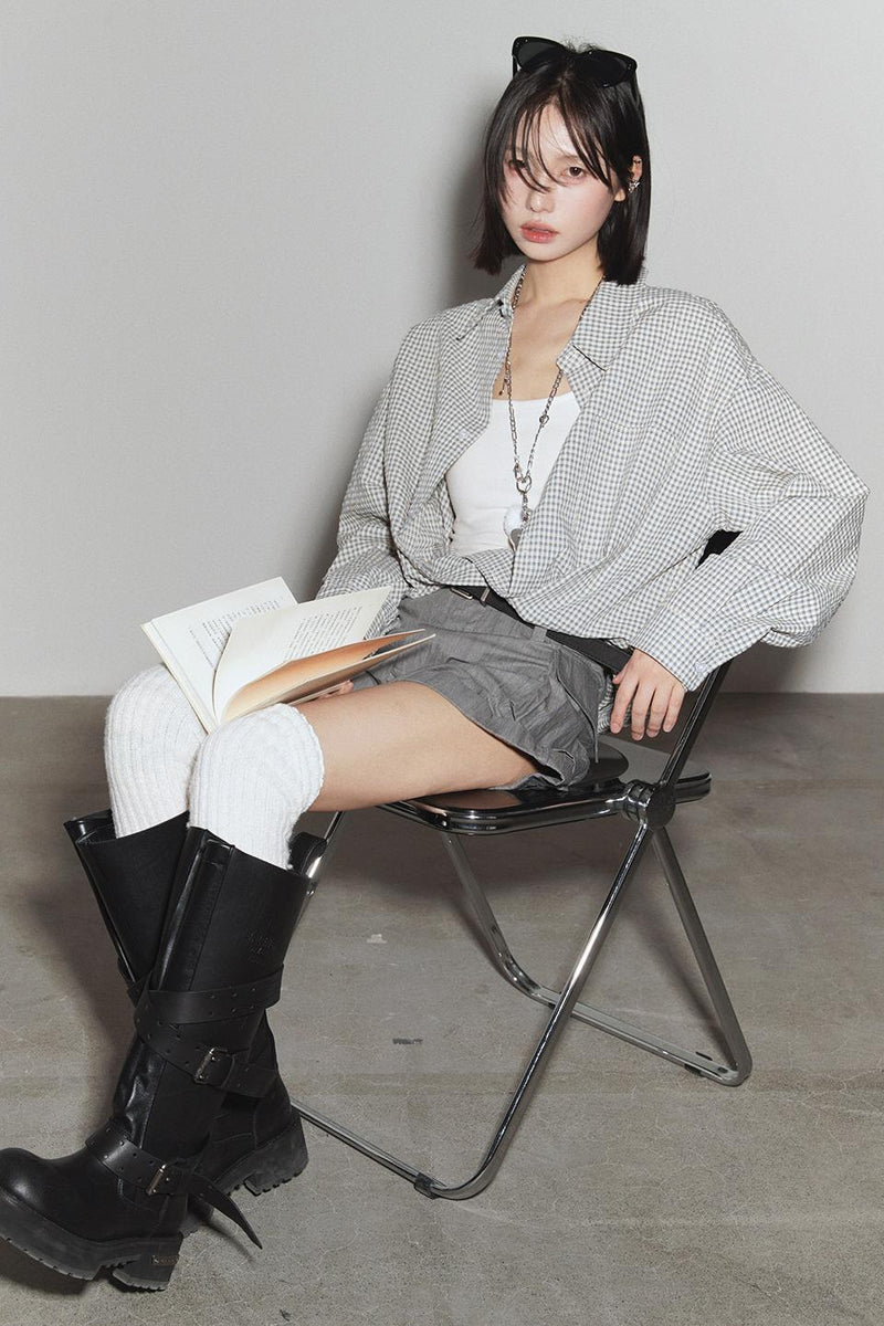 Mode Plaid Gravity Shirt