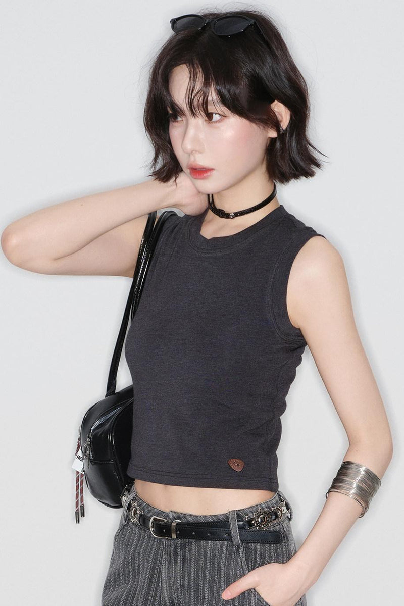 Slim Fit Sleeveless Top