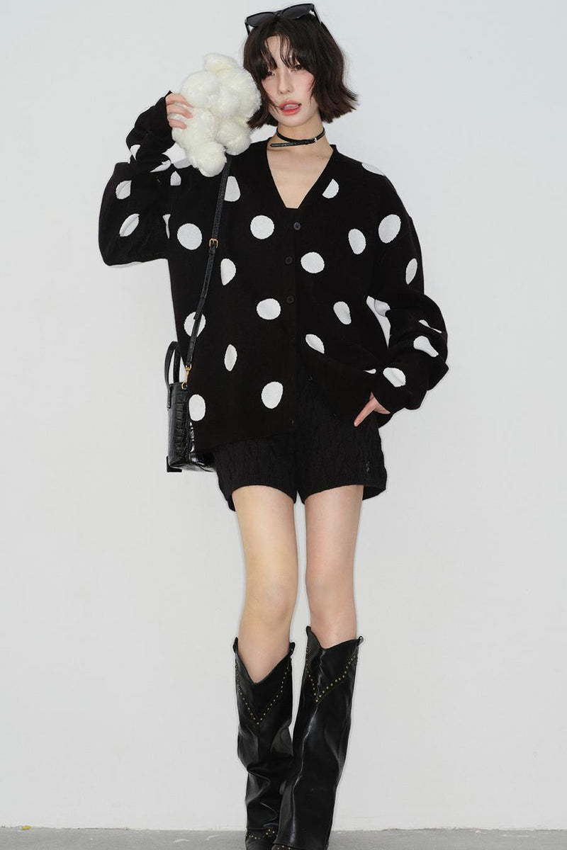Big Dot Knit Cardigan