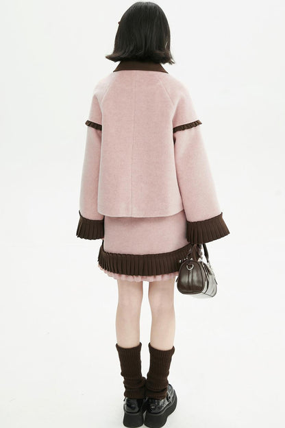 Retro Ribbon Doll Coat + Skirt