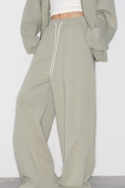 Rabbit Ears Hooded Cardigan + Straight Long Pants