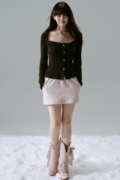Open Neck Slim Top
