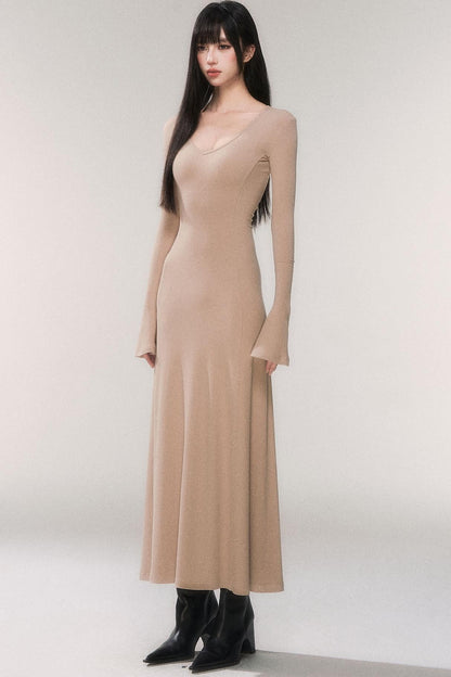 Desire Knit V-neck Dress