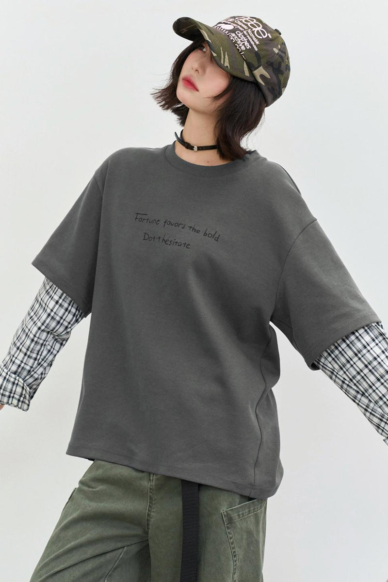 Gravity Patchwork Top