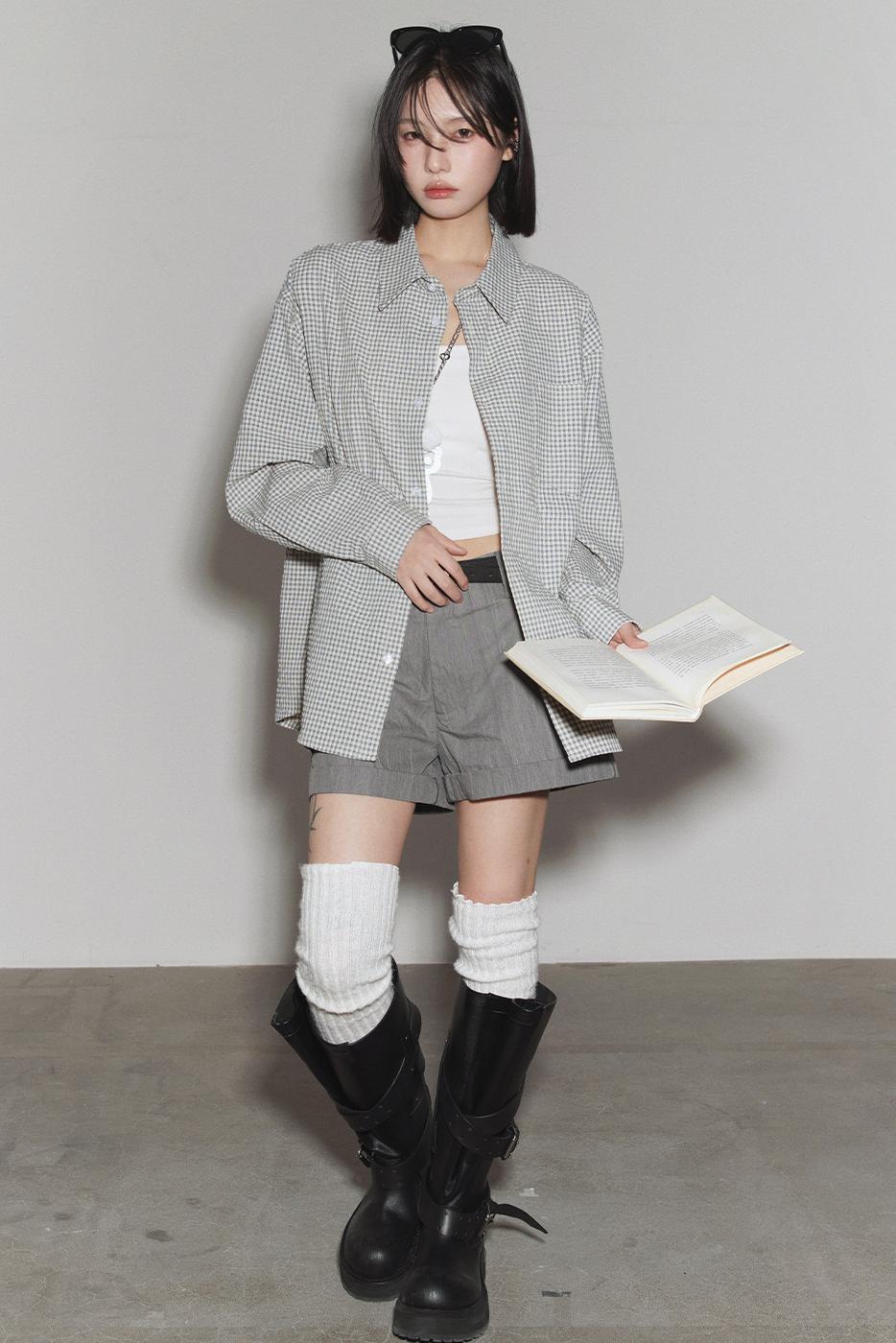Mode Plaid Gravity Shirt