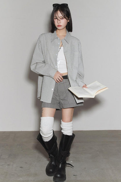 Mode Plaid Gravity Shirt