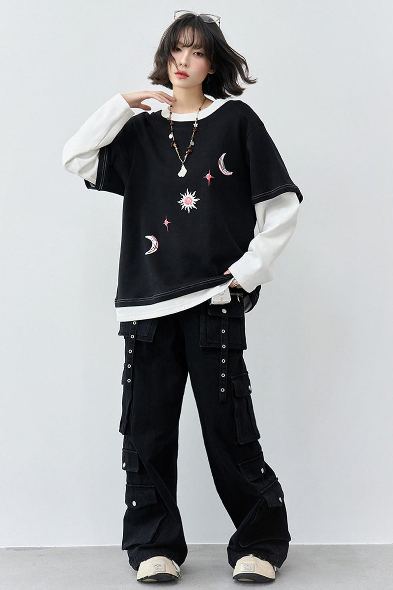 Gravity Patchwork Color Blocked Top