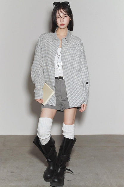Mode Plaid Gravity Shirt