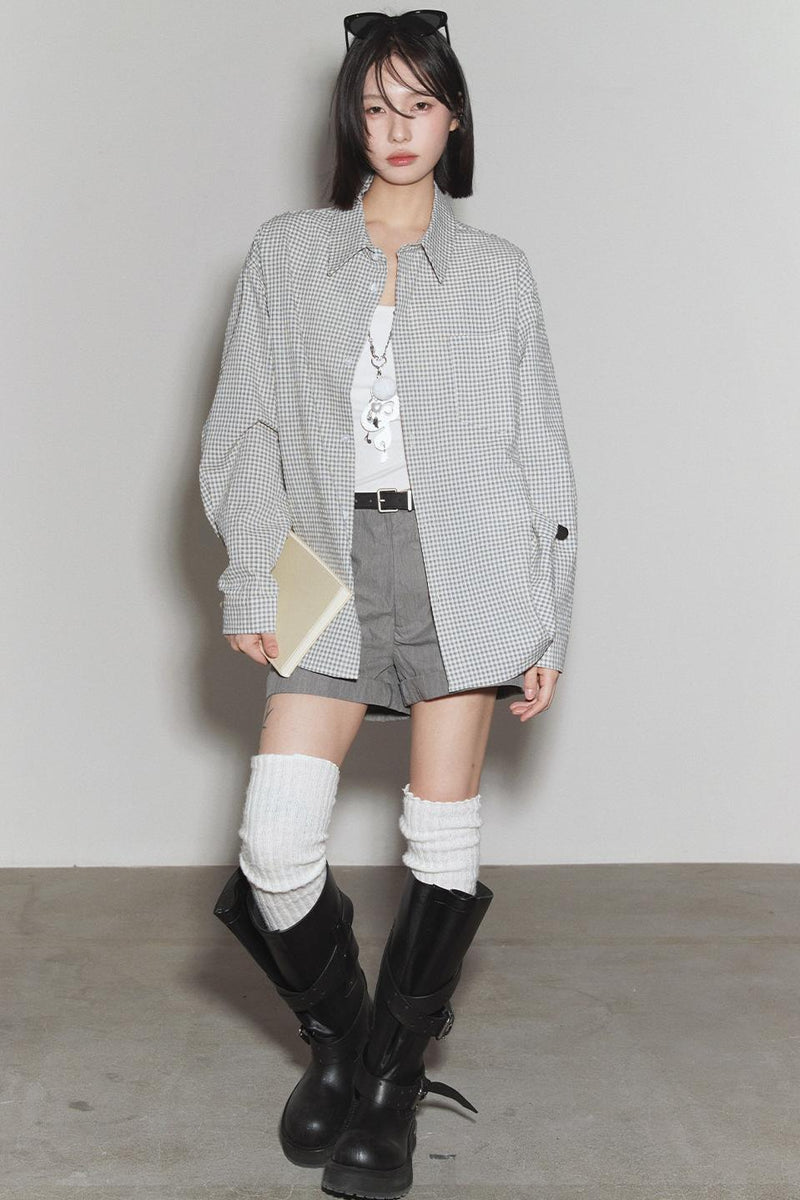 Mode Plaid Gravity Shirt