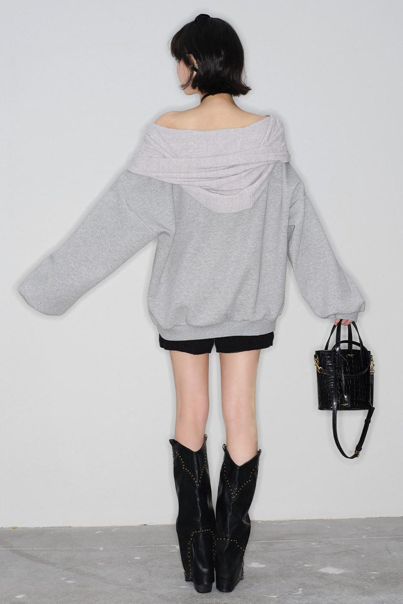 Off-shoulder Loose Top