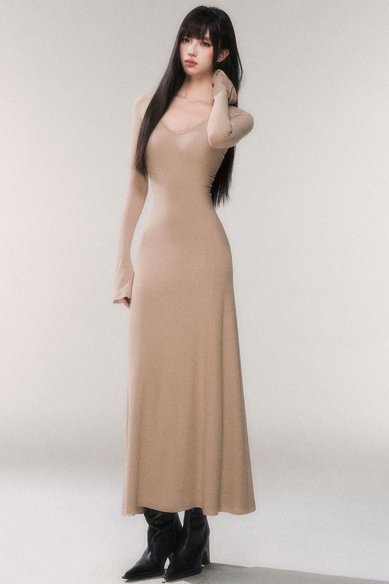 Desire Knit V-neck Dress