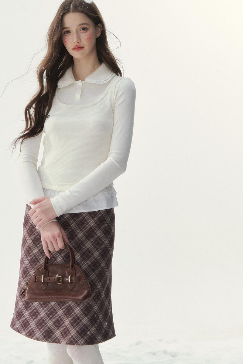 Doll Collar Sweet French Top