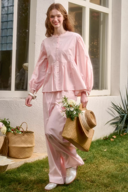 Baby Pink Sweet Dress + Shirt