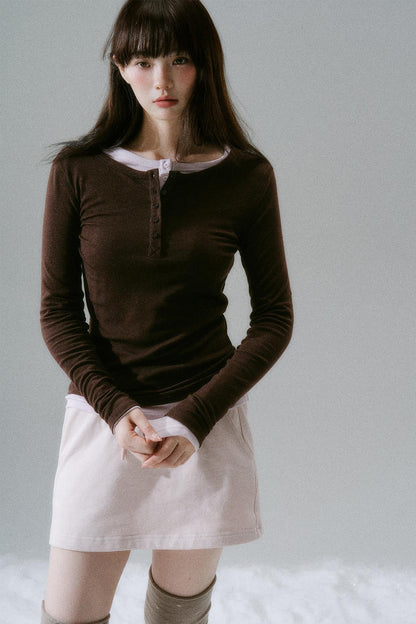 Button Design Slim Top