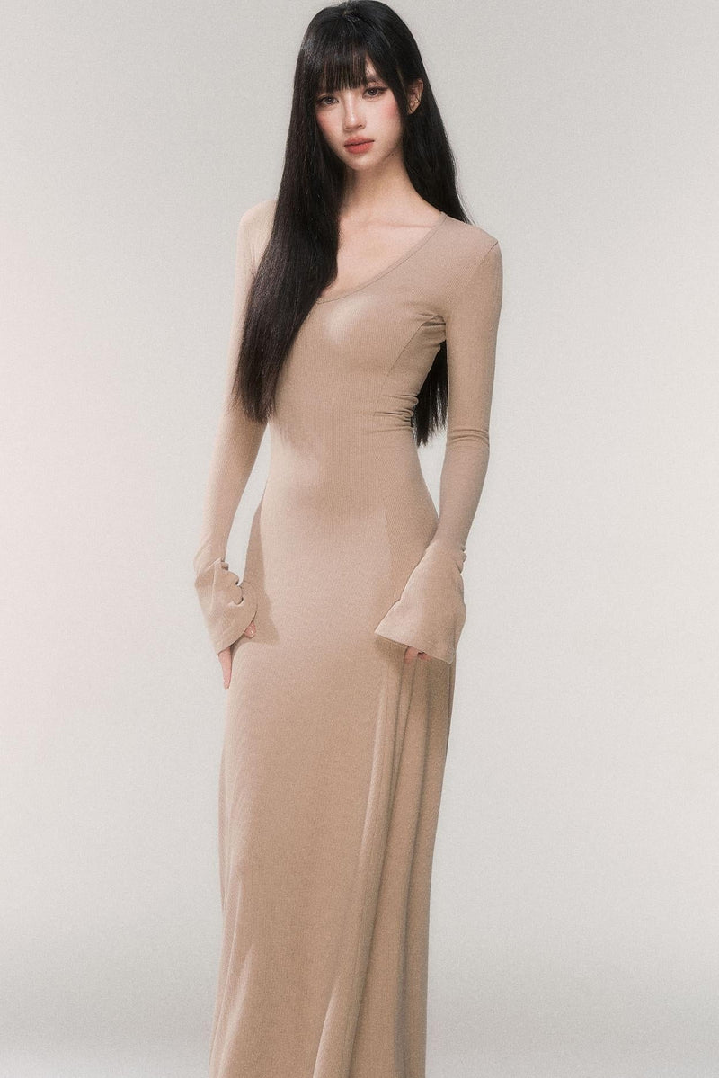Desire Knit V-neck Dress