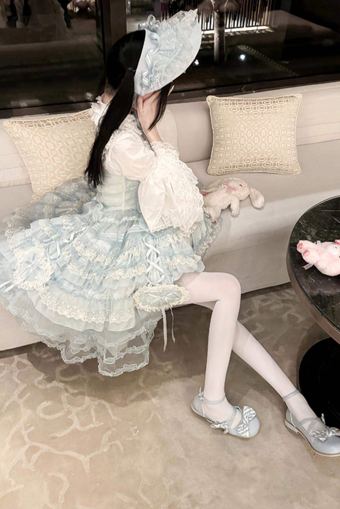 [pre-order] Dreamy Doll Wedding Dress + Headdress