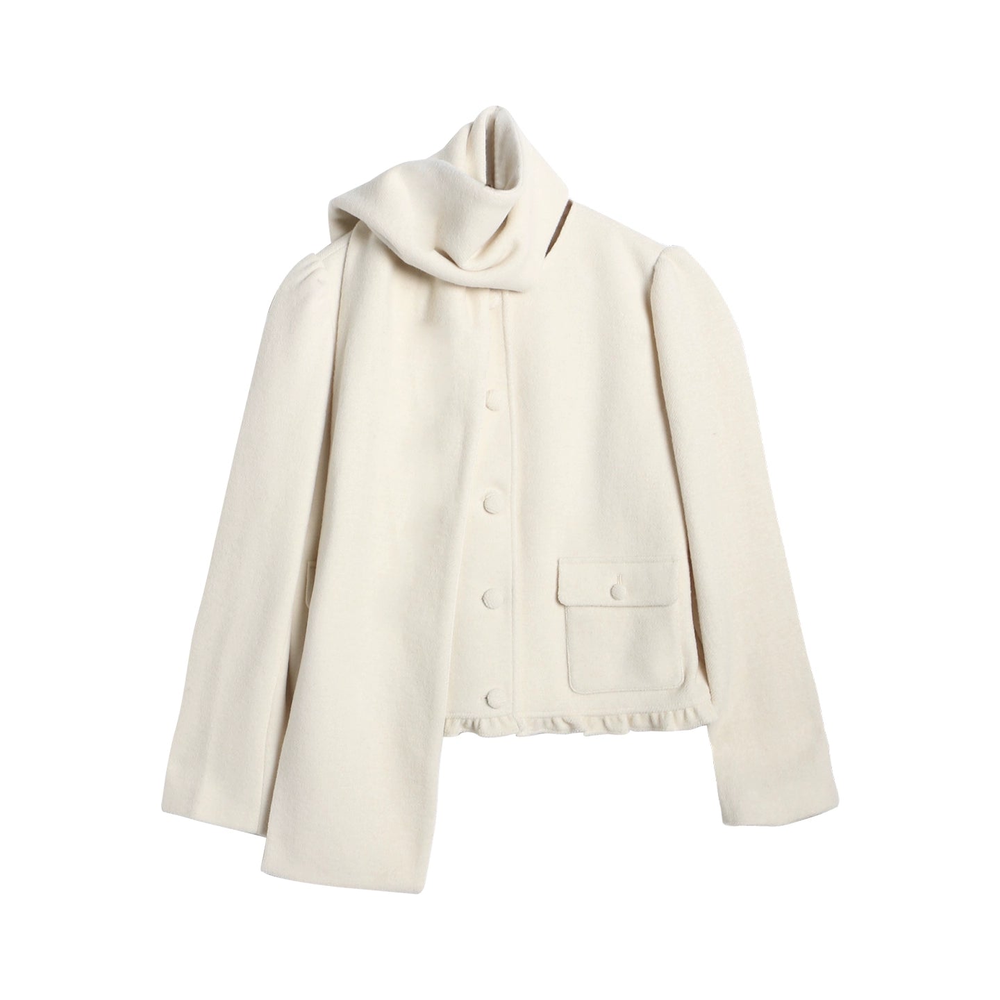 Retro Top + Preppy Pleated Skirt + Scarf