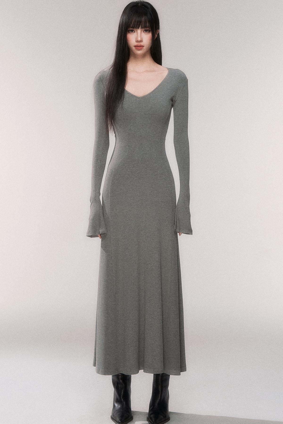 Desire Knit V-neck Dress