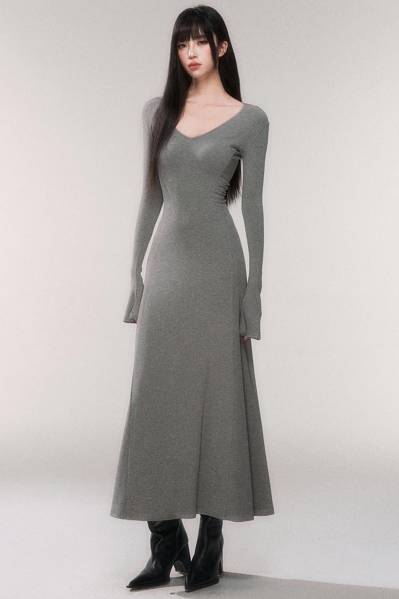 Desire Knit V-neck Dress