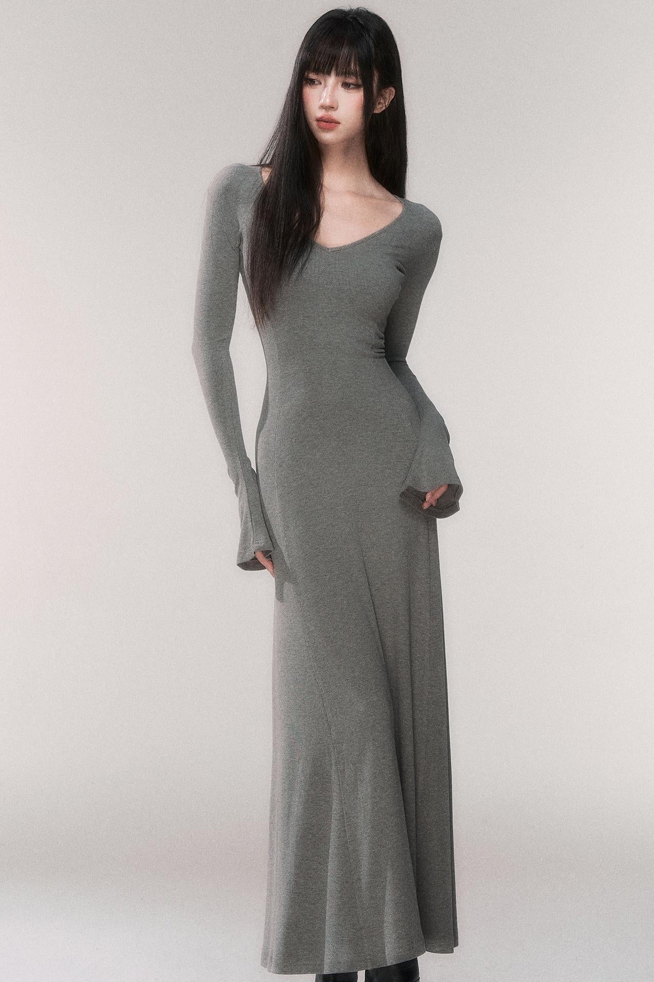 Desire Knit V-neck Dress